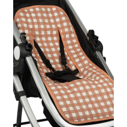 Coussin pour poussette Hyde park | Carreaux terracotta
