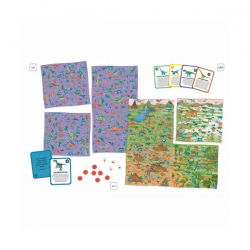 Jeu de plateau | Cherche et trouve les dinosaures