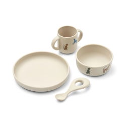 Box repas en silicone 4 pièces | Leopard Multimix