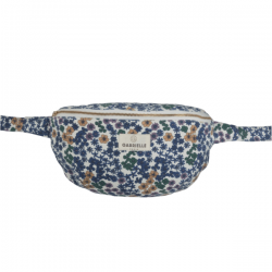 Sac banane en coton | Flower Azur