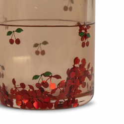 Lot de 2 verres à paillettes | Cerise