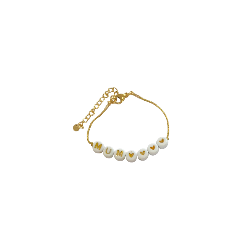 Bracelet perles | Mum ♡♡♡♡