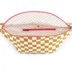 Sac banane | Damier caramel