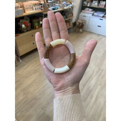 Bracelet de perles acryliques | Le nude