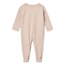 Combinaison bébé à rayures | Tuscany rose