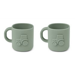 2 Tasses silicone Chaves | Véhicule vert