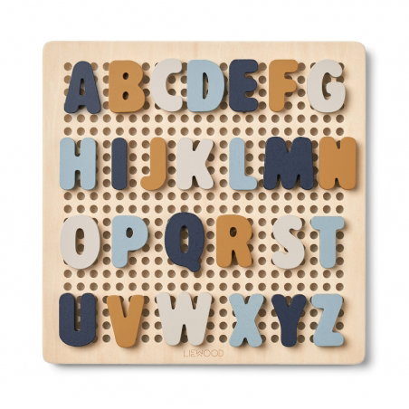 Planches puzzle Alphabet | Bleu - Liewood