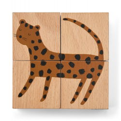 Puzzle cubes en bois | Safari