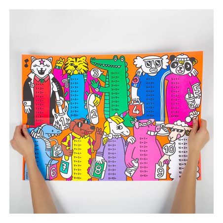 Poster School | Multiplication - OMY