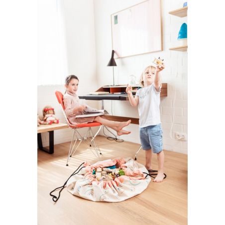 Tapis de jeu et sac de rangement arc-en-ciel Tapis de jeu et sac de rangement arc-en-ciel