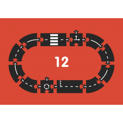 Routes flexibles 12 pièces - périphérique par Way to play dans son packaging 