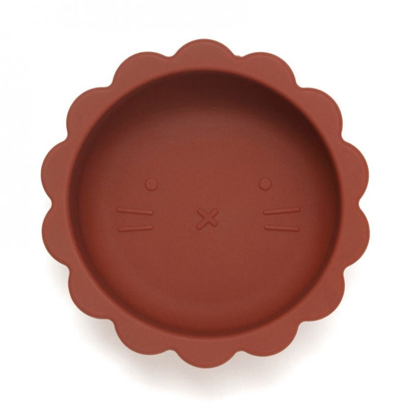 Bol ventouse silicone  Lion ocre - Petit Monkey - little cecile