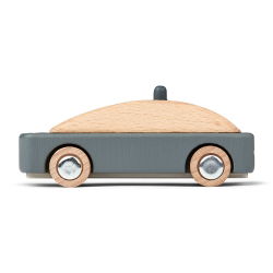 Voiture de police en bois