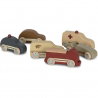 9 mini voitures en bois