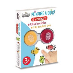 Peinture à doigt | 6 couleurs