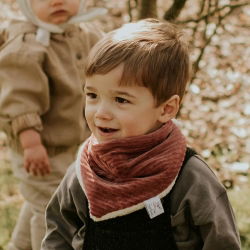 Bandana en velours | Framboise