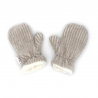 Moufles en velours | Gris