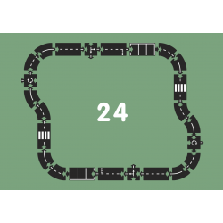 Routes flexibles 24 pièces - autoroute