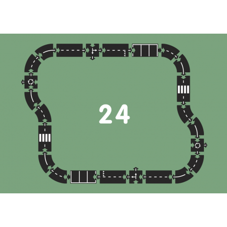 Routes flexibles 24 pièces - autoroute par Way to play schéma et pièces disponibles Routes flexibles 24 pièces - autoroute par Way to play schéma et pièces disponibles