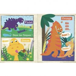 Journal bébé tissu | Les dinosaures