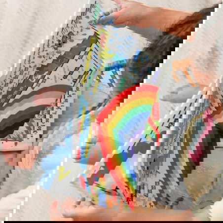 Journal bébé tissu | Quel temps fait-il ? - Crinkly