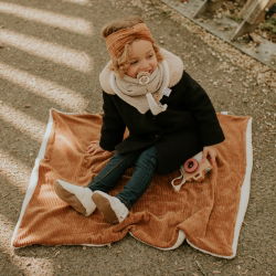 Couverture velours | Caramel