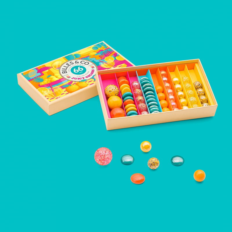 Boite de 66 billes | Juicy color