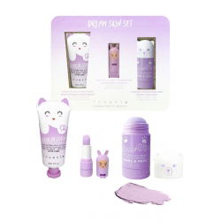 Coffret de soins visage et corps Dream mauve