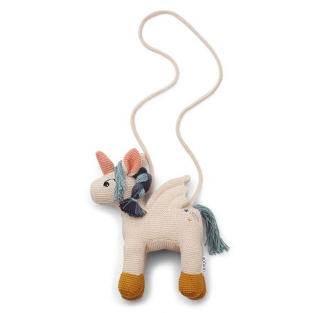 Sac licorne au crochet blanc Sac licorne au crochet blanc