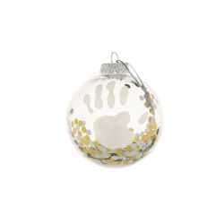 Baby Art boule de Noël empreinte Confetti