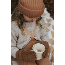 Collant à bretelles sans pieds Wooly | Cappuccino brown