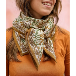 Foulard Grand format | Palmyre caramel beurre salé