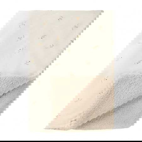 Couverture d'hiver pour bébé| Nude Haiku Birds Natural