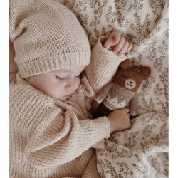 Doudou ourson | Pull jacquard avoine
