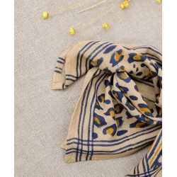 Foulard Petit format | Léopard camel