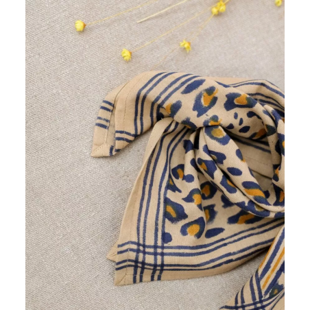 Foulard Petit format | Léopard camel - Bëllemme
