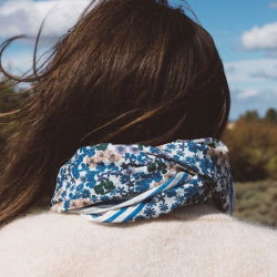 Foulard | Flower Azur
