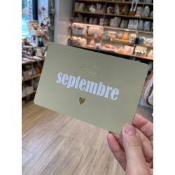 Carte Hello | Septembre
