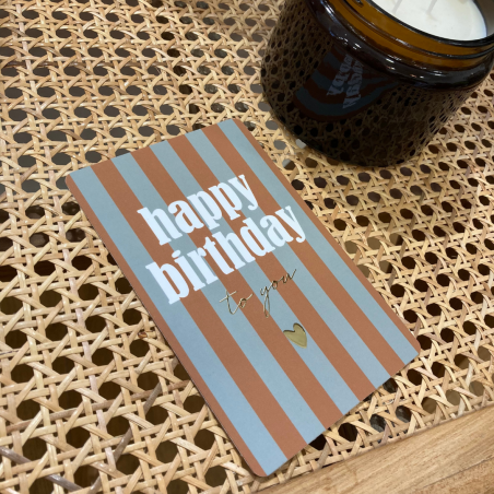 Carte "happy birthday to you" - La fine fleur