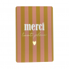 Carte "merci tout plein" - La fine fleur
