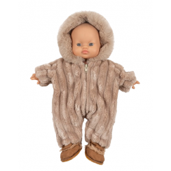 Babies – Combinaison Pilote en velours Minky | Galet