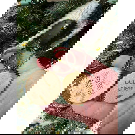 Porte-clés en bois personnalisable - Little cecile