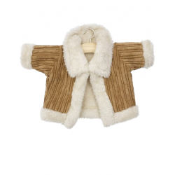 Manteau bohème velours | Havane