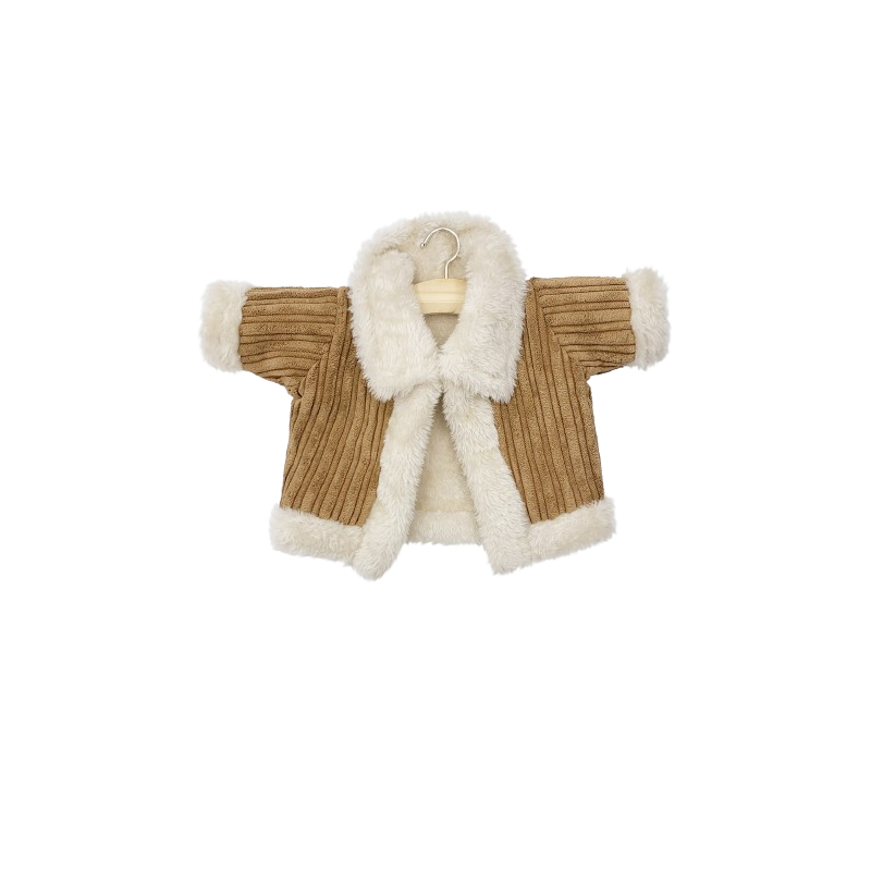 Manteau de poupée en velours vintage – les toiles blanches