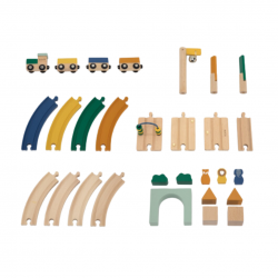 Circuit de train en bois