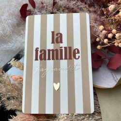 Carte "la famille s'agrandit"