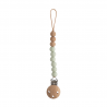 Attache tétine perles Eva | Vert sauge - Mushie