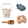 Mini set de plage en silicone | Créatures de la mer - Liewood