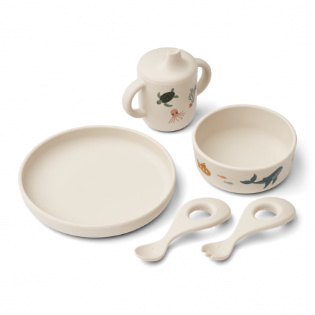 Box repas bébé en silicone | Créatures de la mer Box repas bébé en silicone | Créatures de la mer