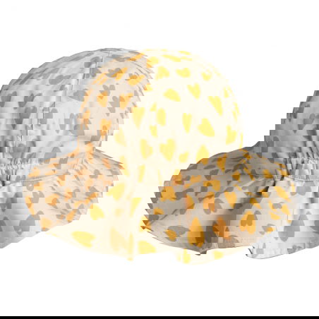 Chapeau d'été Amelia | Cœurs jaunes